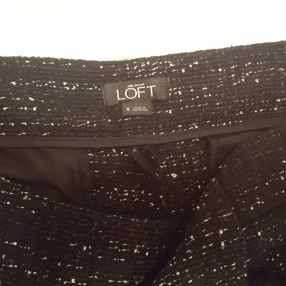Loft Black Tweed Shorts - Picture 3 of 3